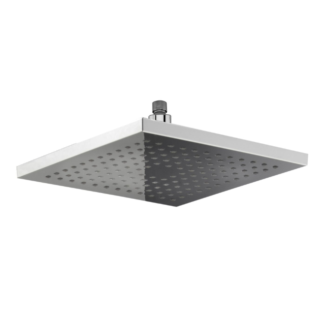 8" (200mm) Square Fixed Head With Swivel Joint
