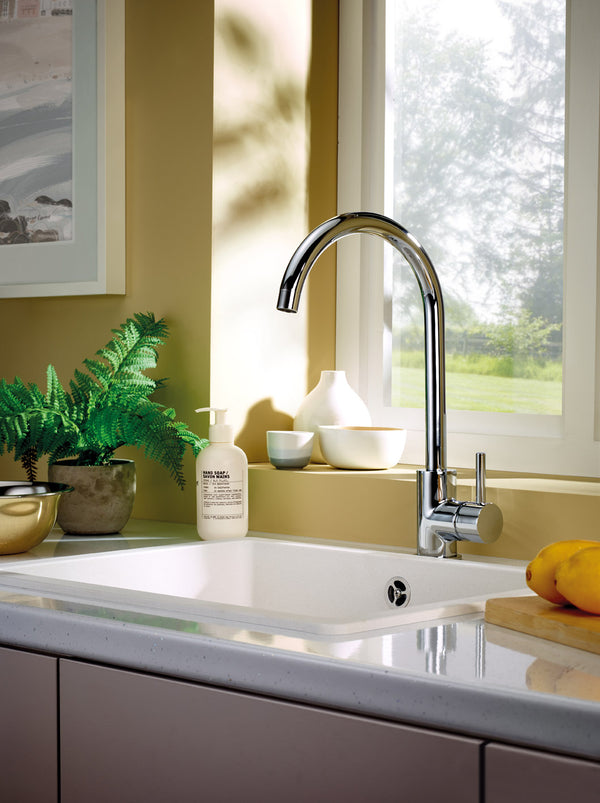 Indi Kitchen Sink Tap - Chrome