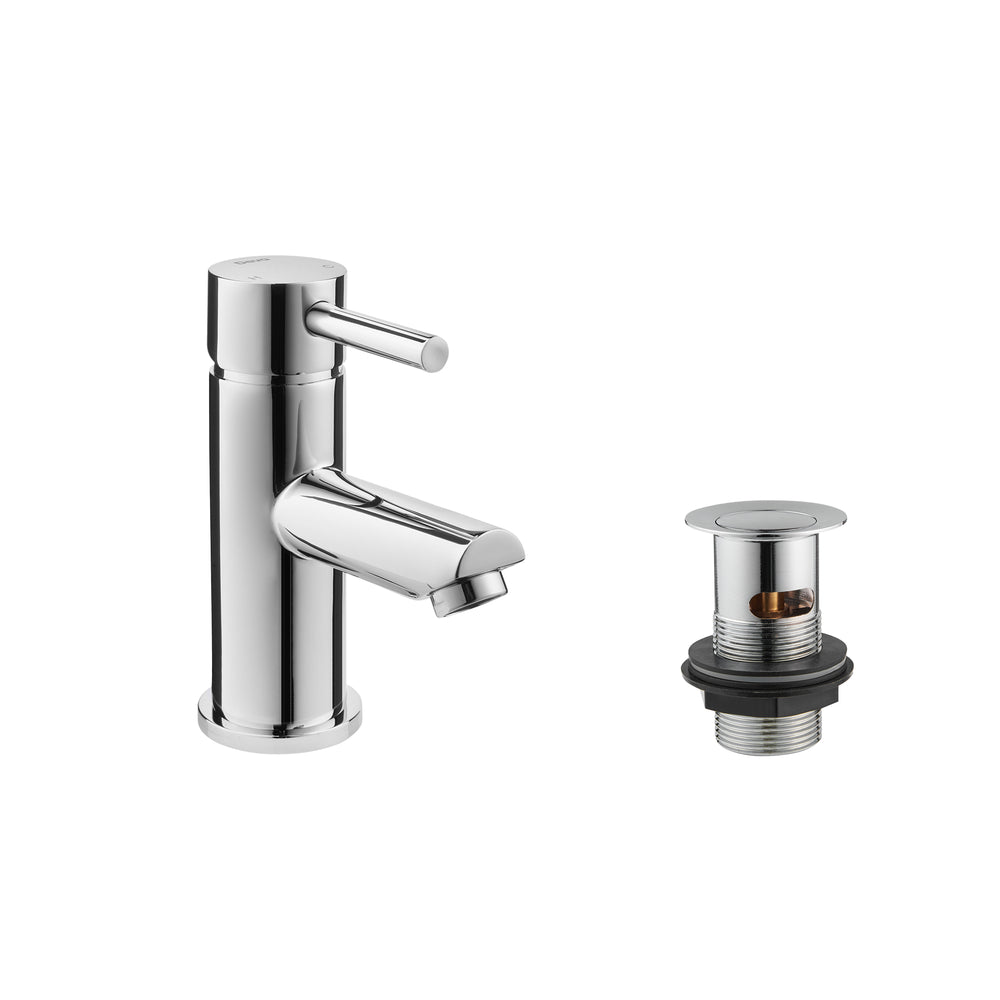 Insignia Basin Mixer Plus & Press Top Waste - Chrome