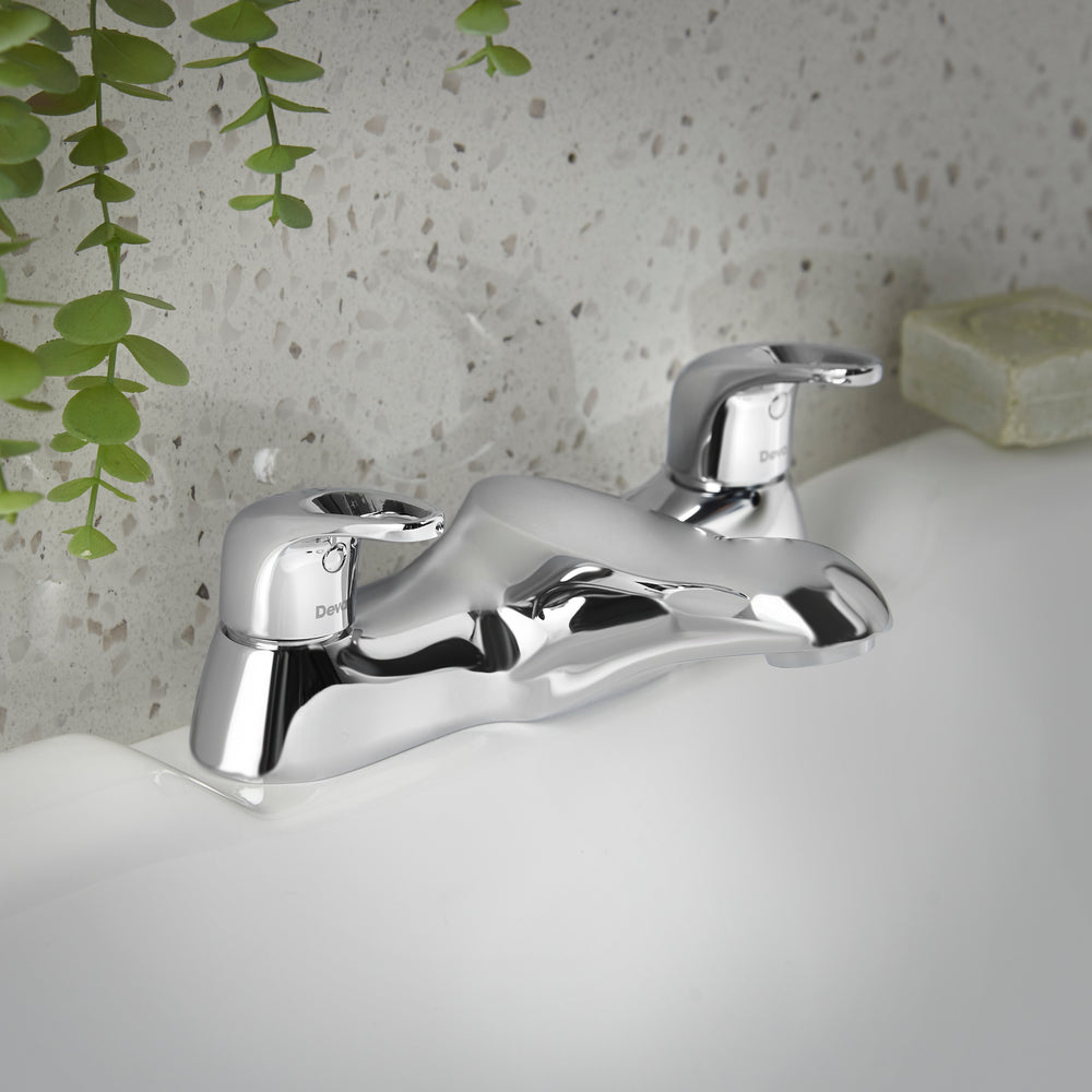 Lace Deck Mounted Bath Filler - Chrome