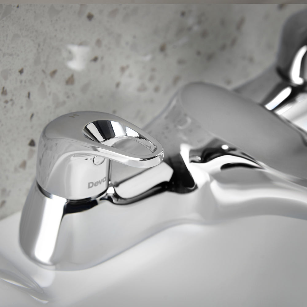 Lace Deck Mounted Bath Filler - Chrome