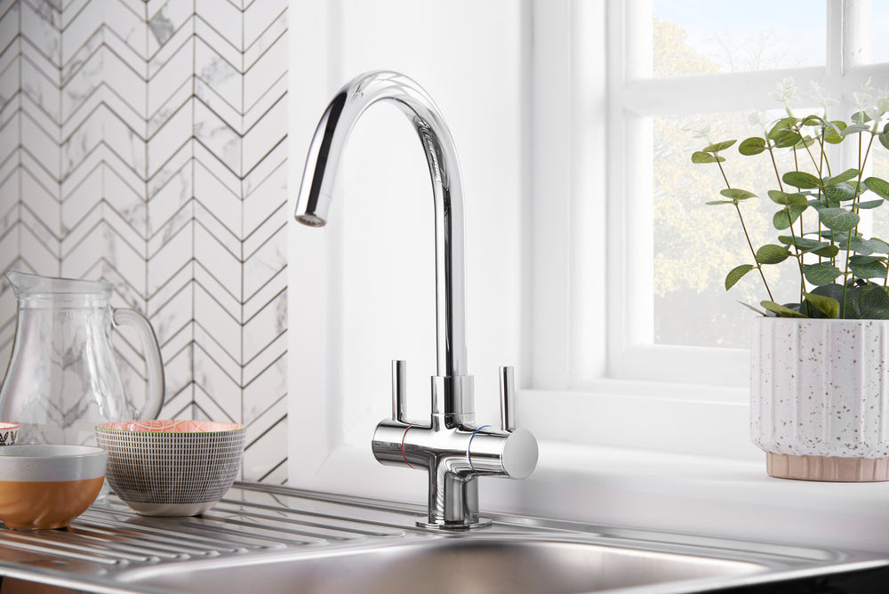 Metropolis Sink Mixer - Chrome