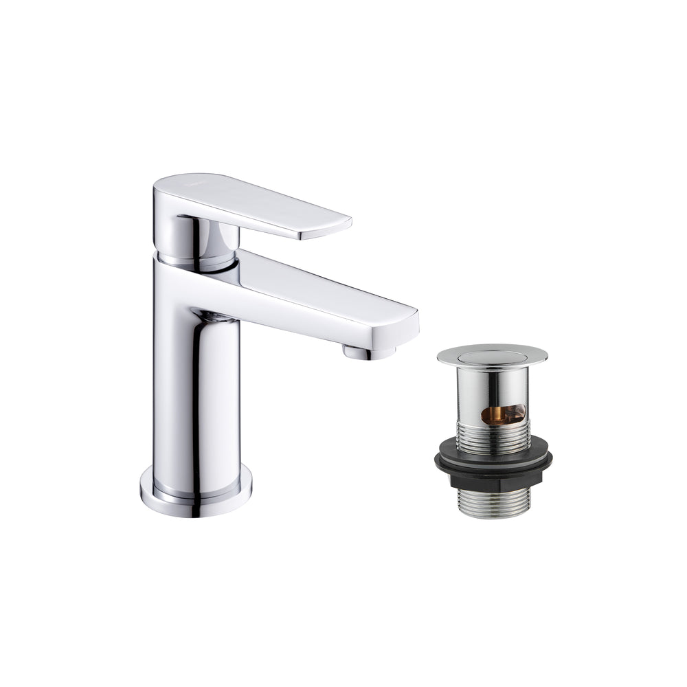 Moselle Basin Mixer With Waste - Chrome