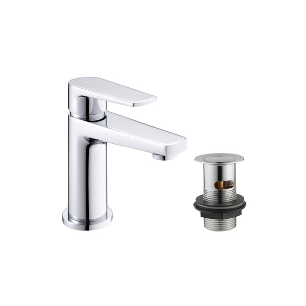 Moselle Basin Mixer With Waste - Chrome