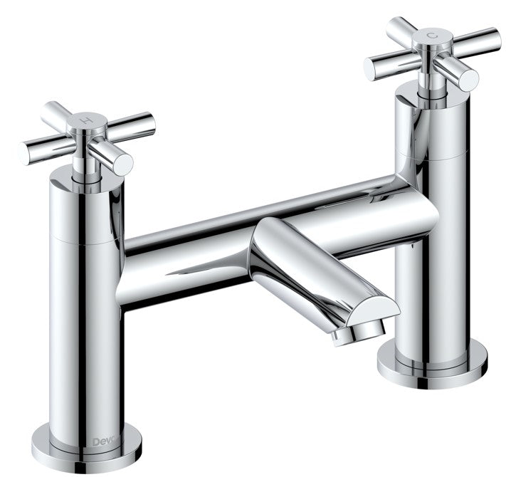 Motif Bath Filler - Chrome