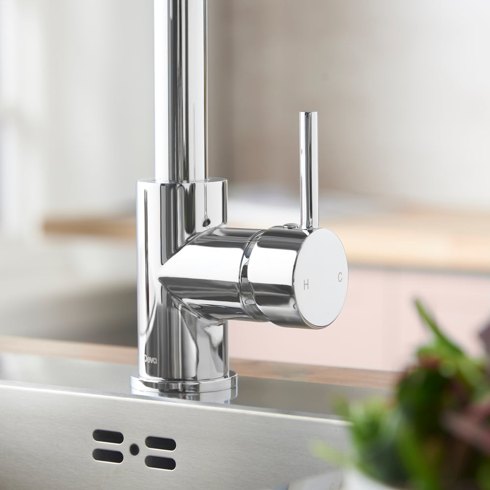 Pendle Pull Out Kitchen Rinser Tap - Chrome