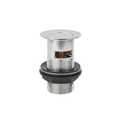 1 1/4" Basin Slotted Press Top Waste - Chrome