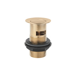 1 1/4" Basin Slotted Press Top Waste - Brushed Brass