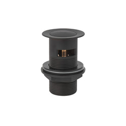 1 1/4" Basin Slotted Press Top Waste - Matte Black