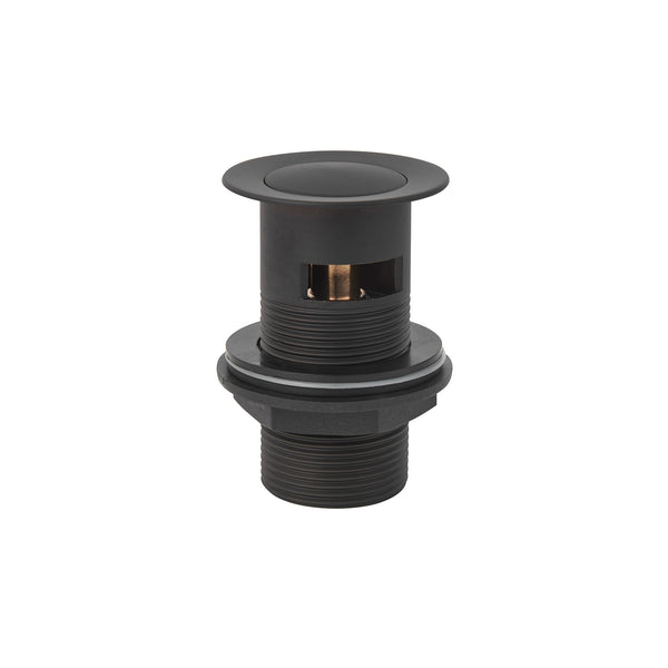 1 1/4" Basin Slotted Press Top Waste - Matte Black
