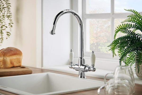 Georgian Kitchen Sink Tap - Chrome