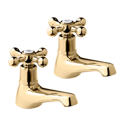 Tudor basin taps - gold