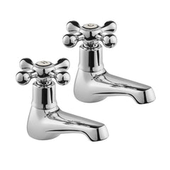 Tudor Basin Taps - Chrome