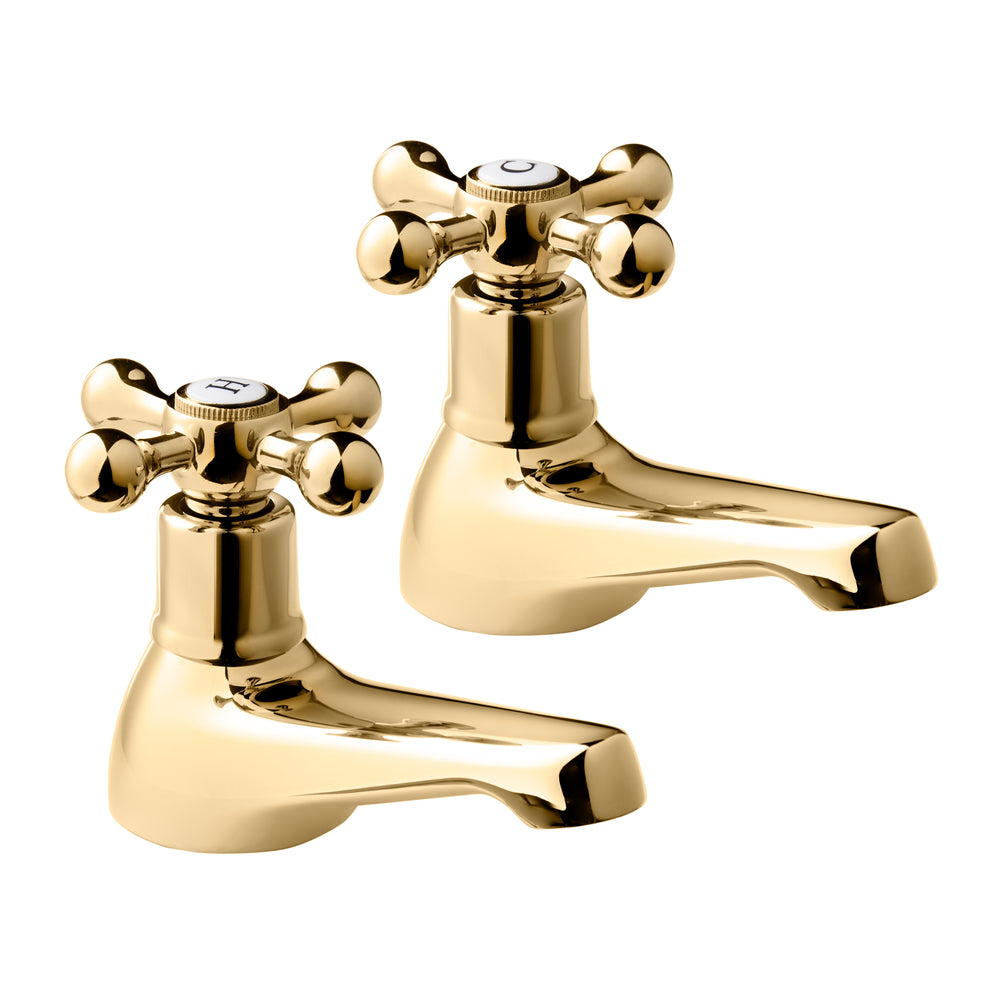 Tudor Bath Taps - Gold