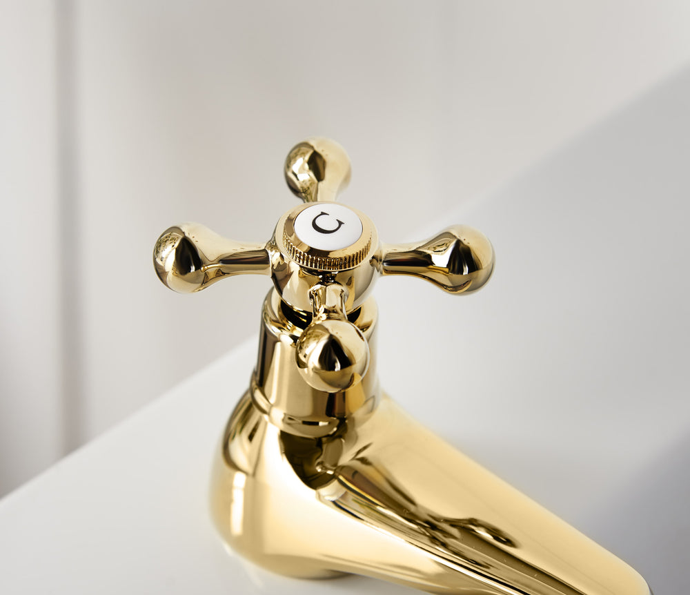 Tudor Bath Taps - Gold