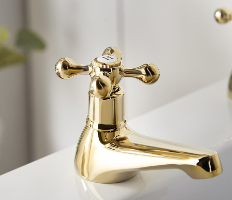 Tudor Bath Taps - Gold