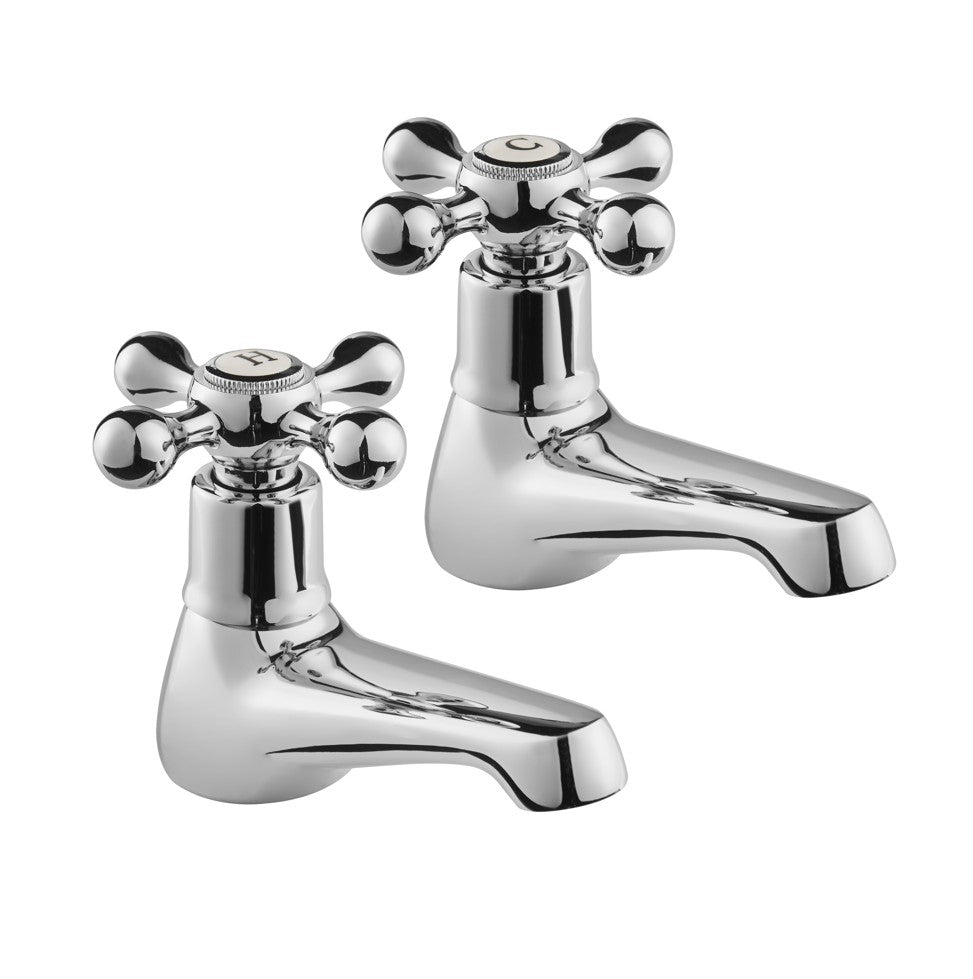 Tudor Bath Taps - Chrome
