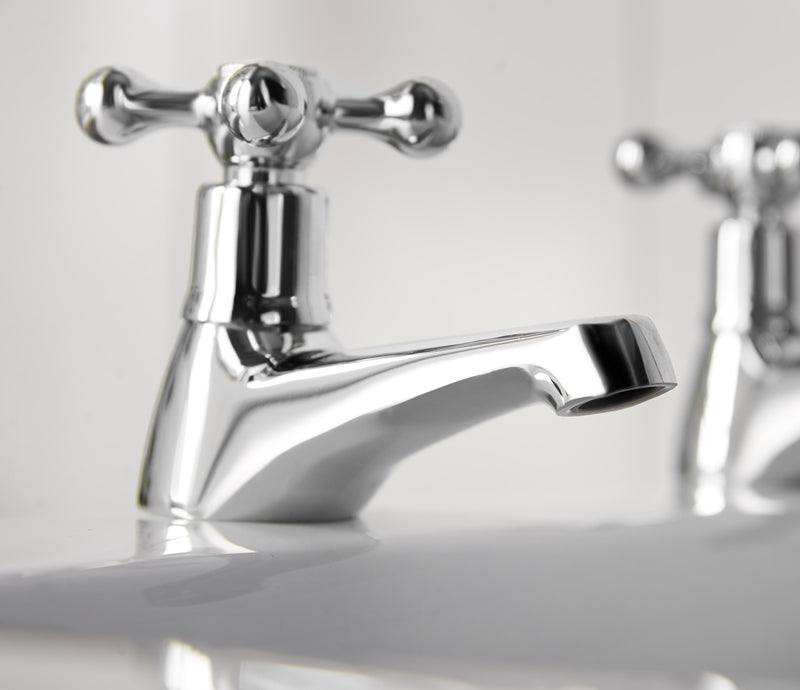 Tudor Bath Taps - Chrome