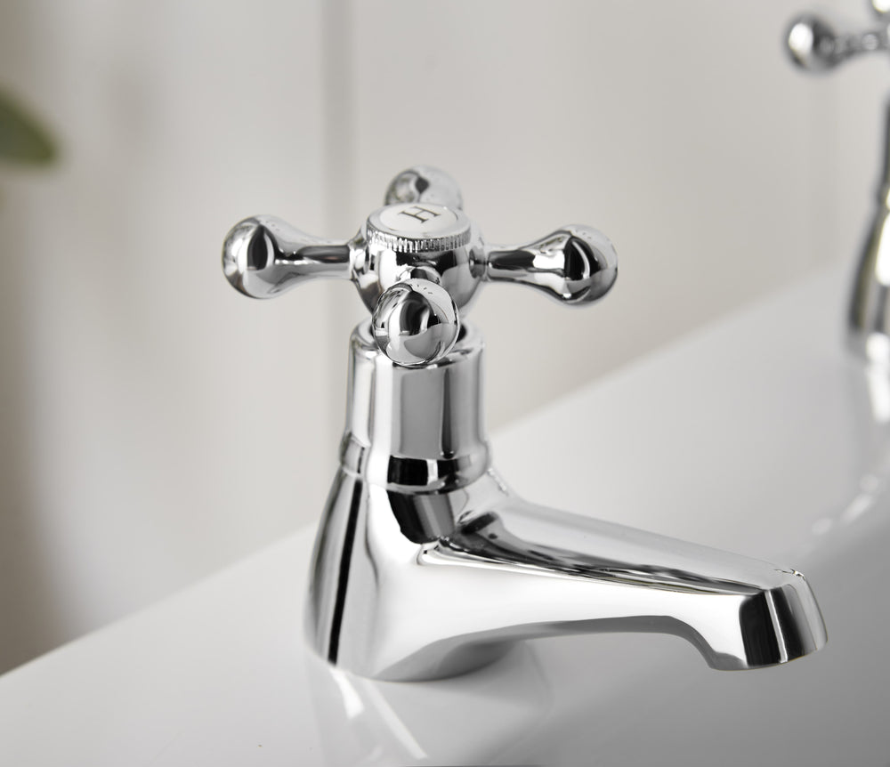 Tudor Bath Taps - Chrome
