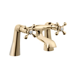Tudor Pillar Mounted Bath Filler - Gold