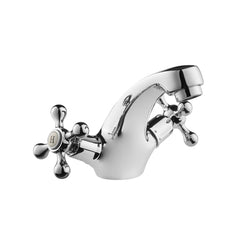 Tudor Mono Basin Mixer With Press Top Waste - Chrome