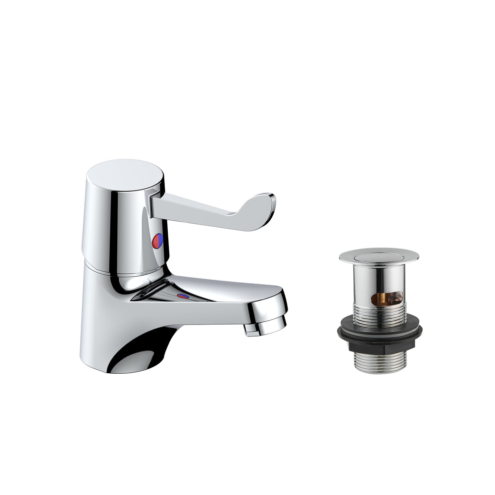 Vitality Lever Basin Mixer & Press Top Waste - Chrome