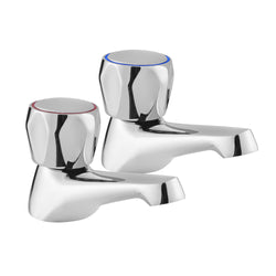 Vitality Round Bath Taps - Chrome