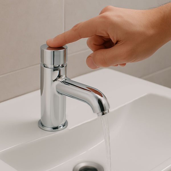 VISION NON CONCUSSIVE SELF CLOSING BASIN TAP