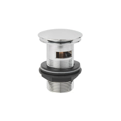 1 1/4" Easy Clean Domed Press Top Basin Waste - Chrome