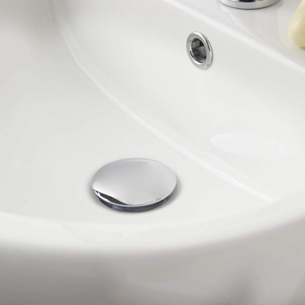 1 1/4" Easy Clean Domed Press Top Basin Wastes - Chrome
