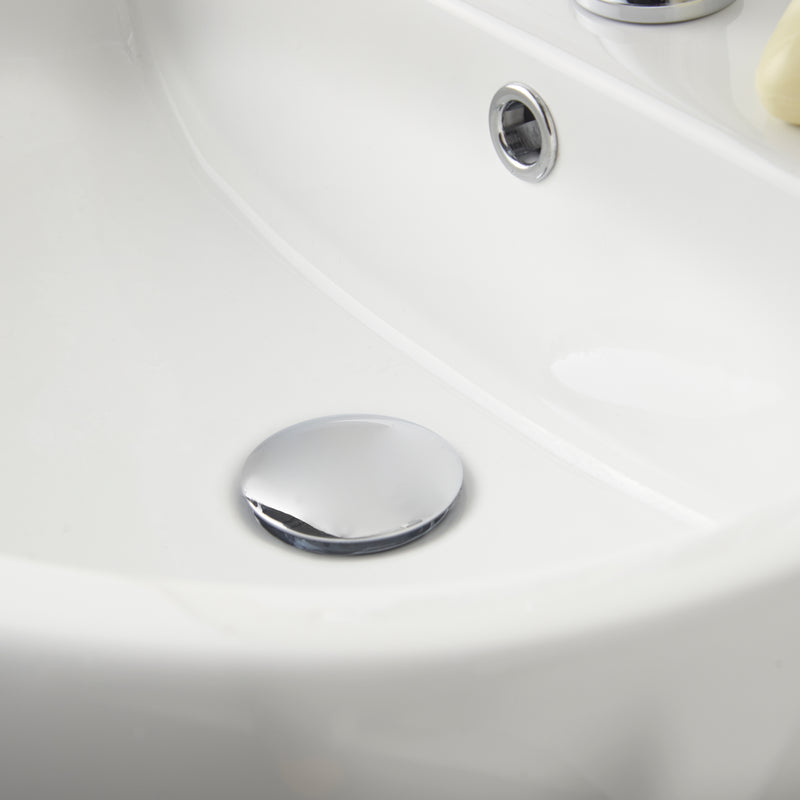 1 1/4" Easy Clean Domed Press Top Basin Waste - Chrome