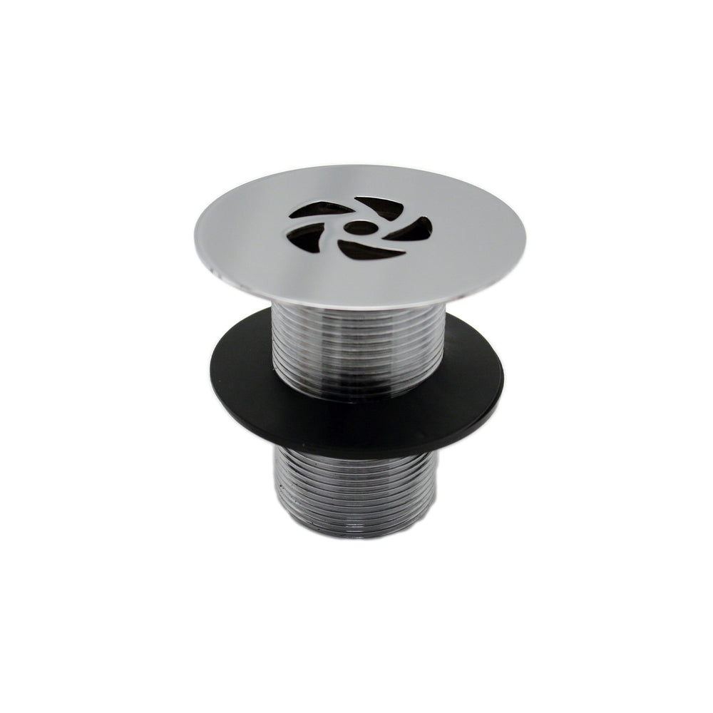 1 1/2" Unslotted Grated Basin Waste - Chrome
