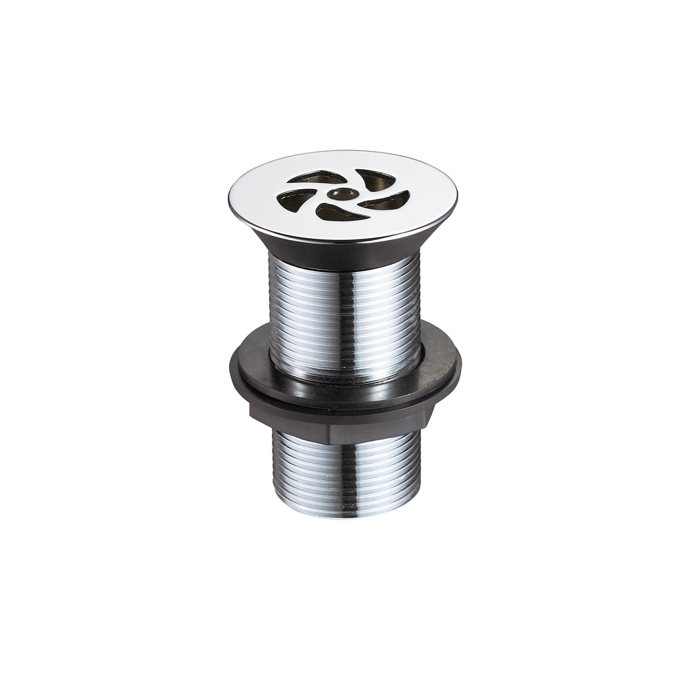 1 1/4" Free Flow Basin Unslotted Waste - Chrome