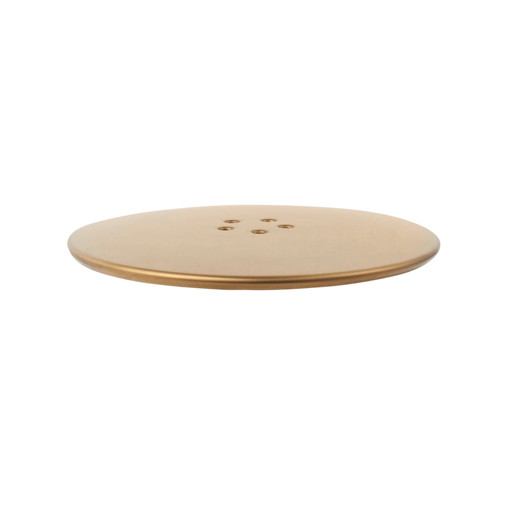 Plate and Screw Fixing - Brushed Brass