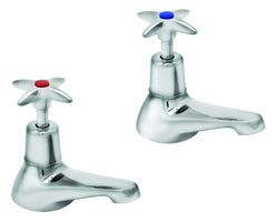 Cross handle bath taps