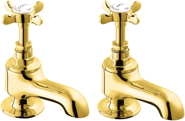 Coronation bath taps - gold