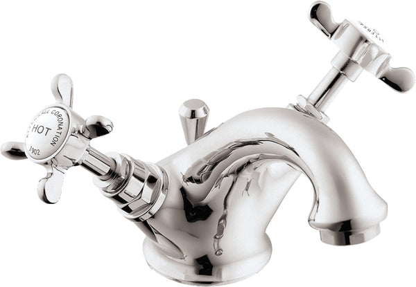 Coronation mono basin mixer with pop up waste