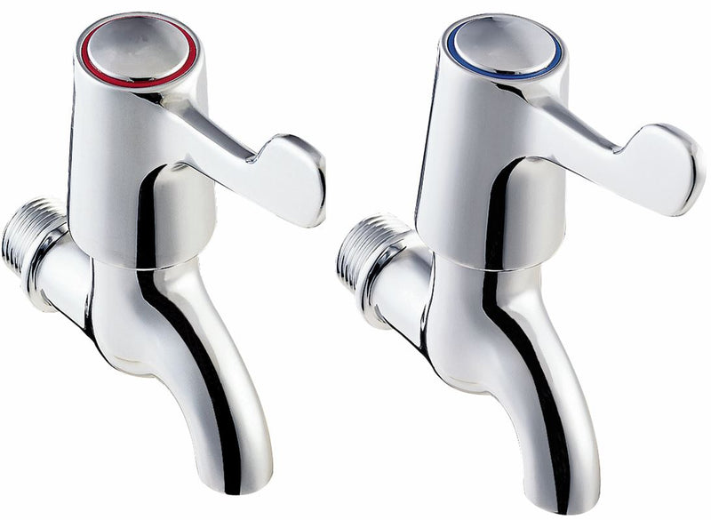 Lever action bib taps