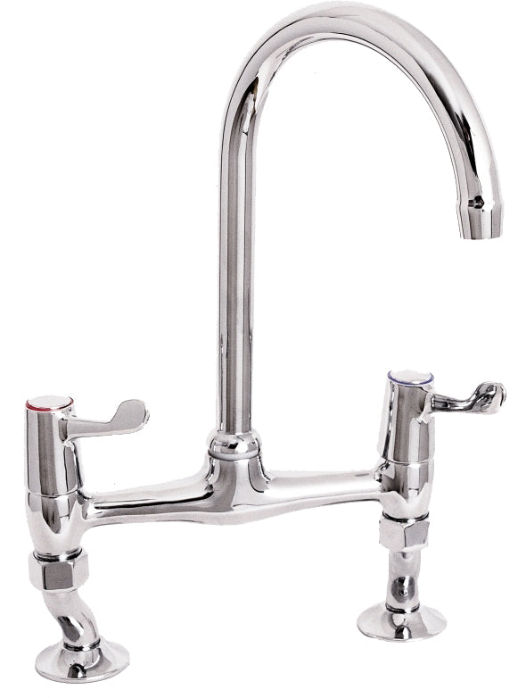 LEVER ACTION 3" LEVER BRIDGE SINK MIXER WITH ADJUSTABLE CENTRES