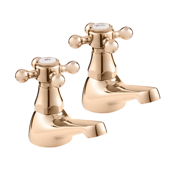 Tudor basin taps - gold