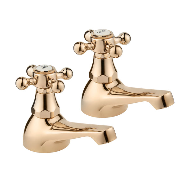 Tudor bath taps - gold